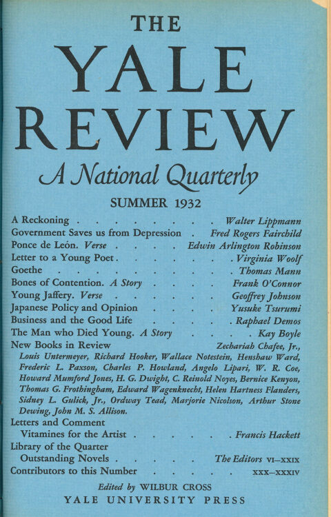 Summer 1932 cover image
